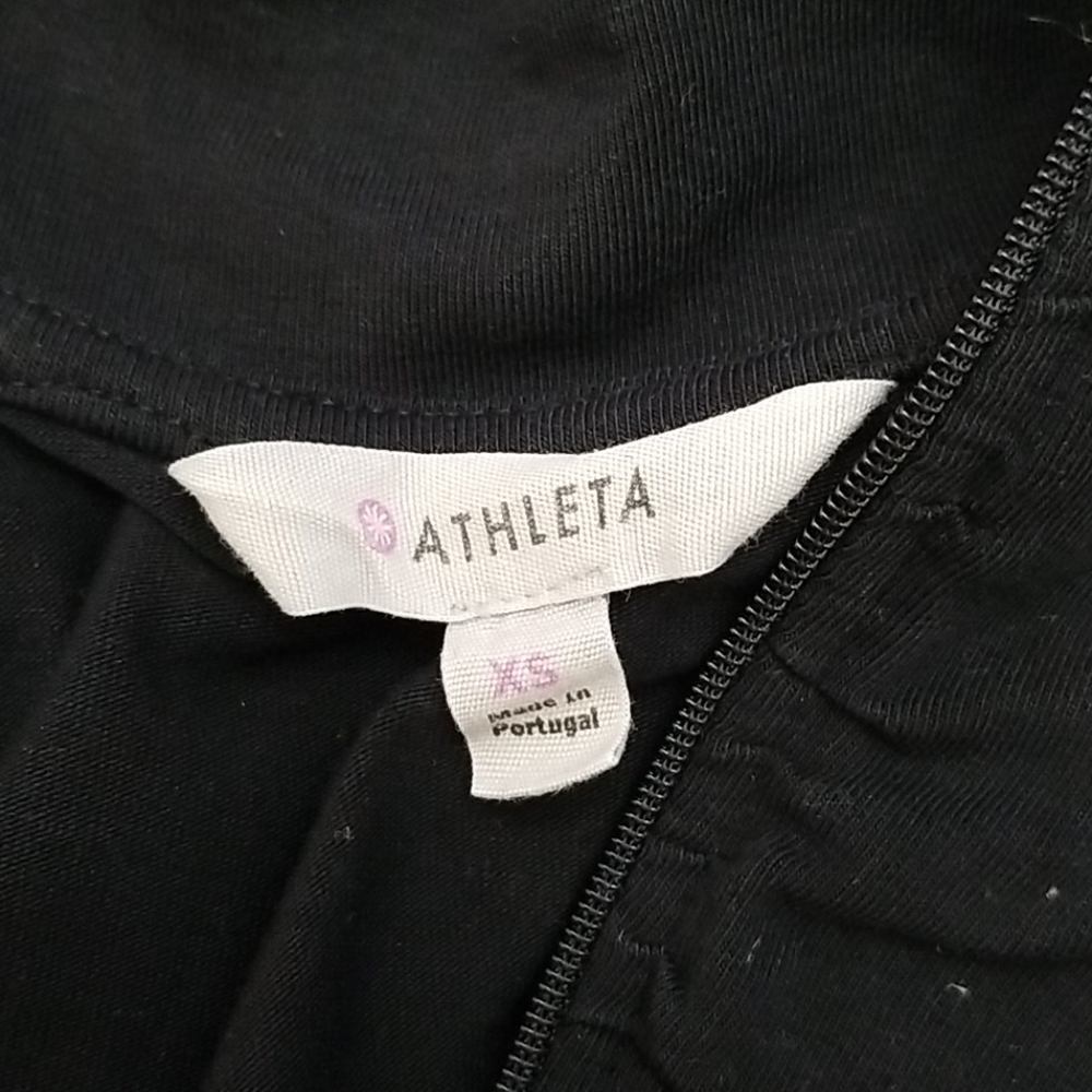 Athleta Shir Delight Black Short Sleeve Dress XS - Picture 5 of 6